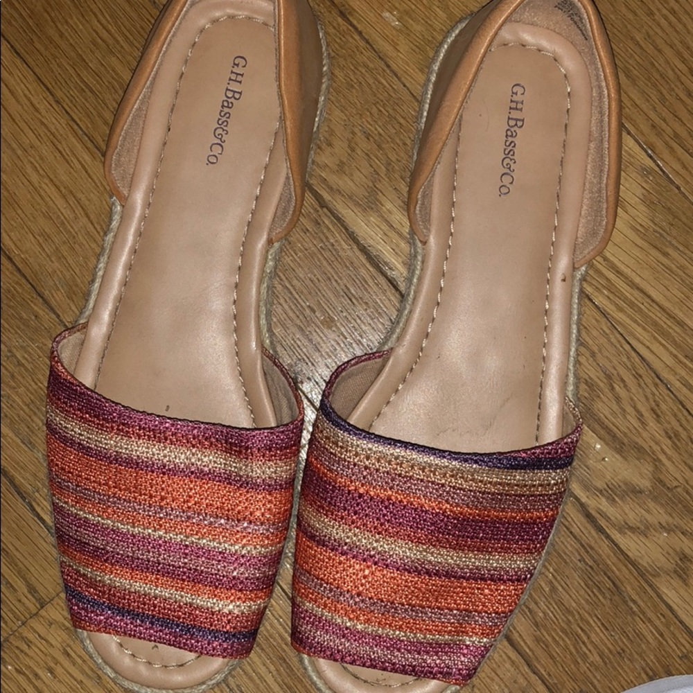 Peep Toe Slip Ons
